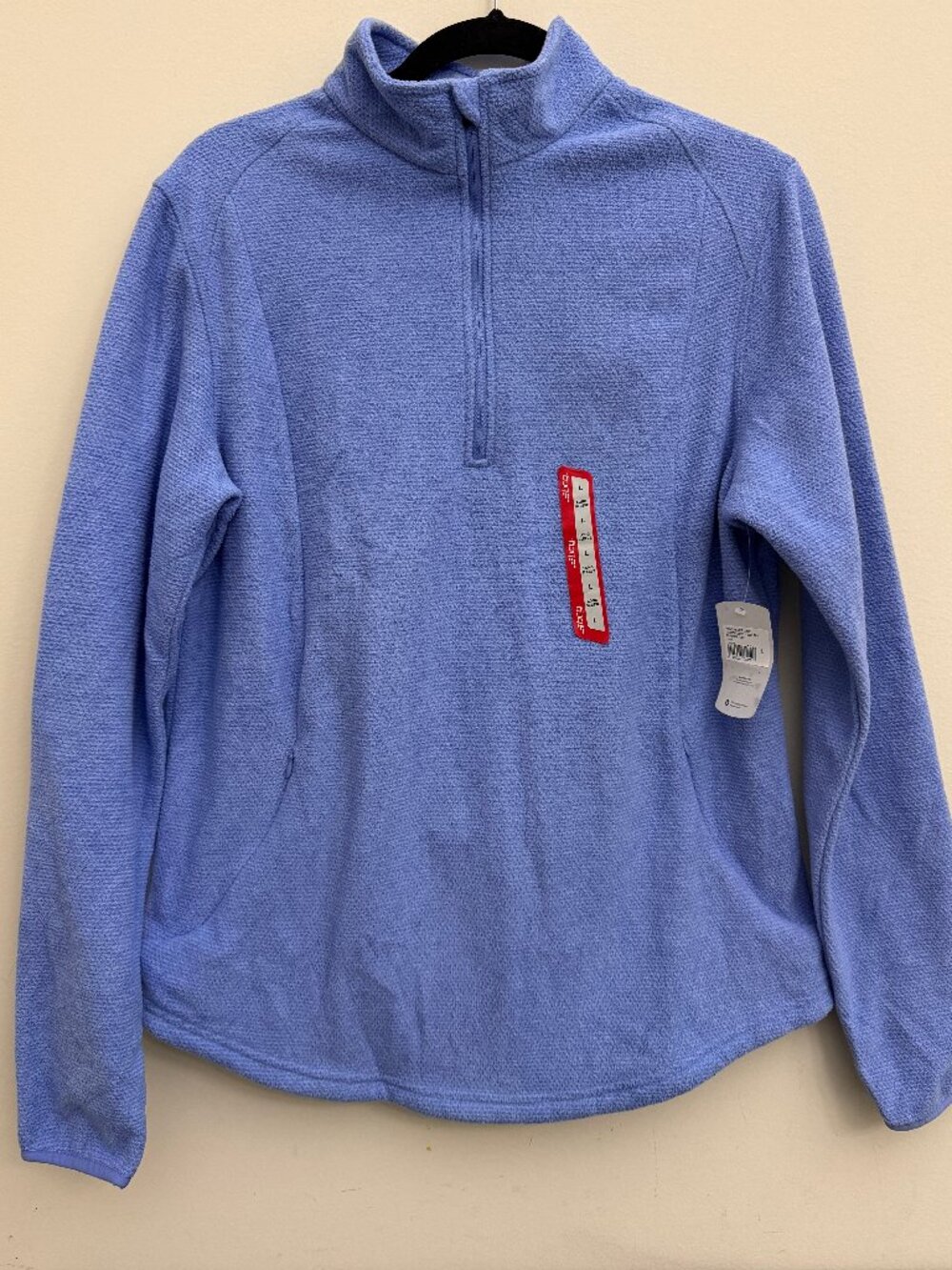 NWT Lifestyle MicroFleece Half Zip Pullover Blue - Persian Jewel BCG Size Large